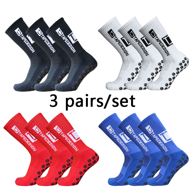 Grip Sock Yoga - 3 Pairs Anti-slip Soccer Socks Women