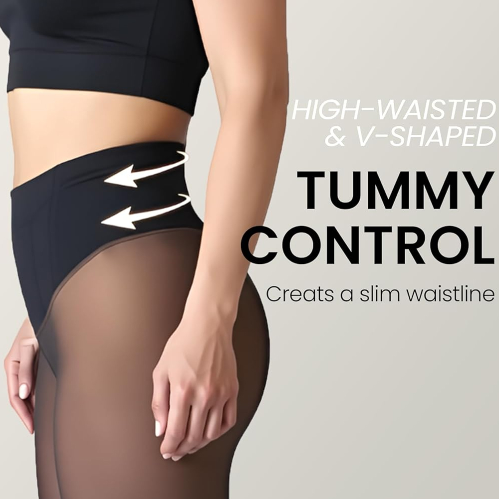 One Seam Fleece Lined Leggings - Tights Pantyhose Sheer recension och pris