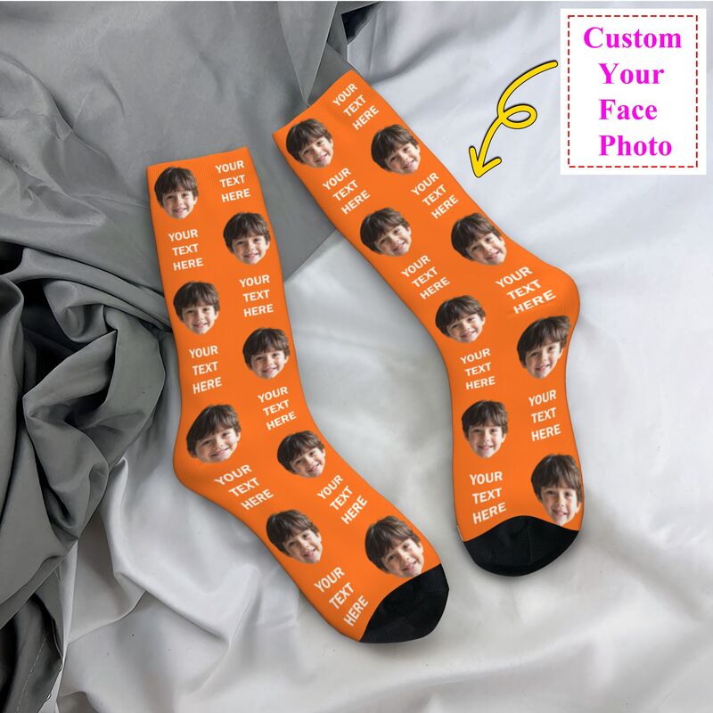Personalized Photo Text Custom - Dress Sock Men recension och pris