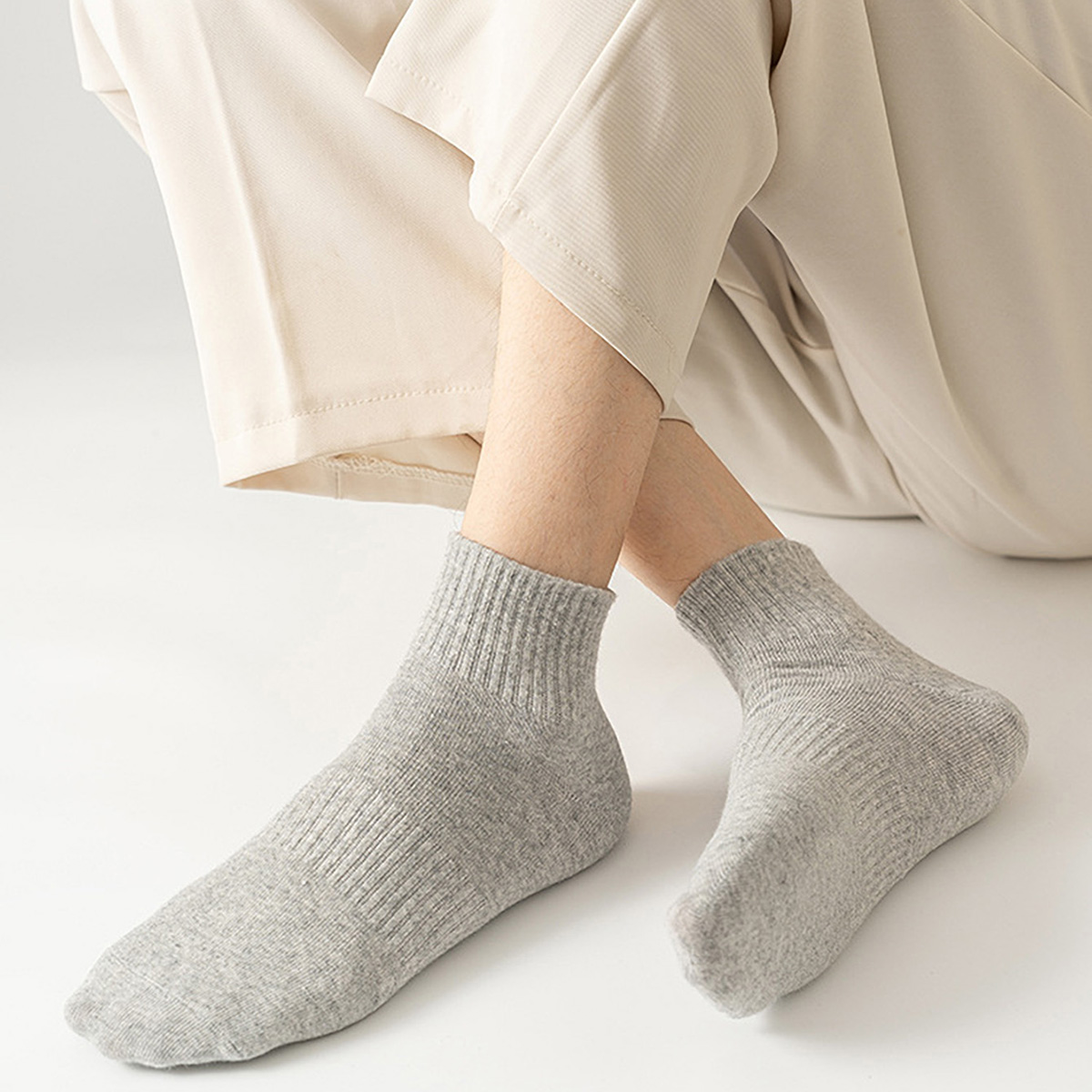1/5 Pairs Women and Men Black  - Athletic Sock Cushion recension och pris
