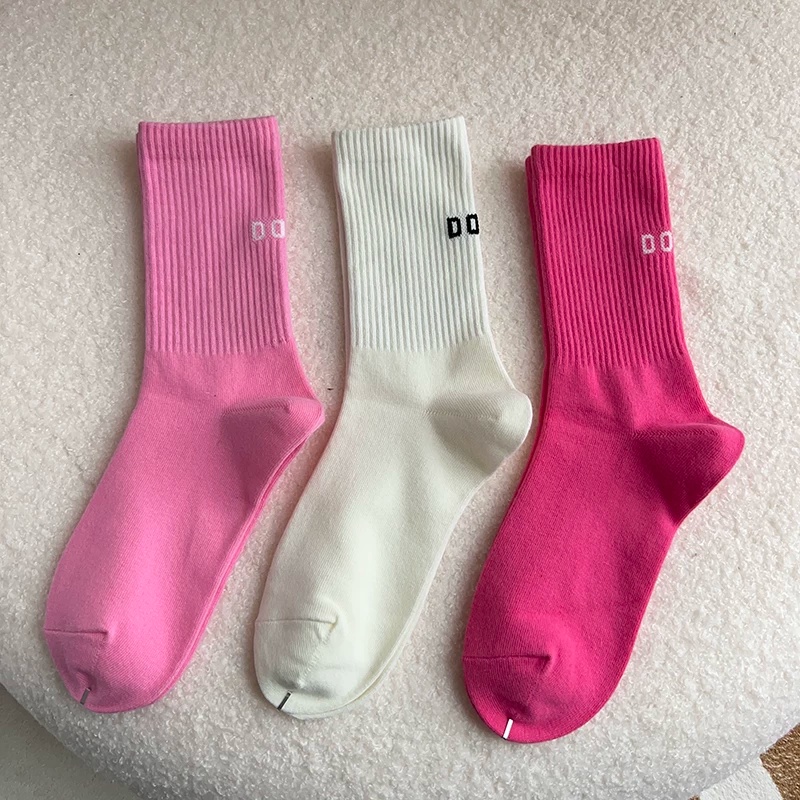 3Pairs Set Women's Pink Mid-Tu - Dress Sock Men recension och pris