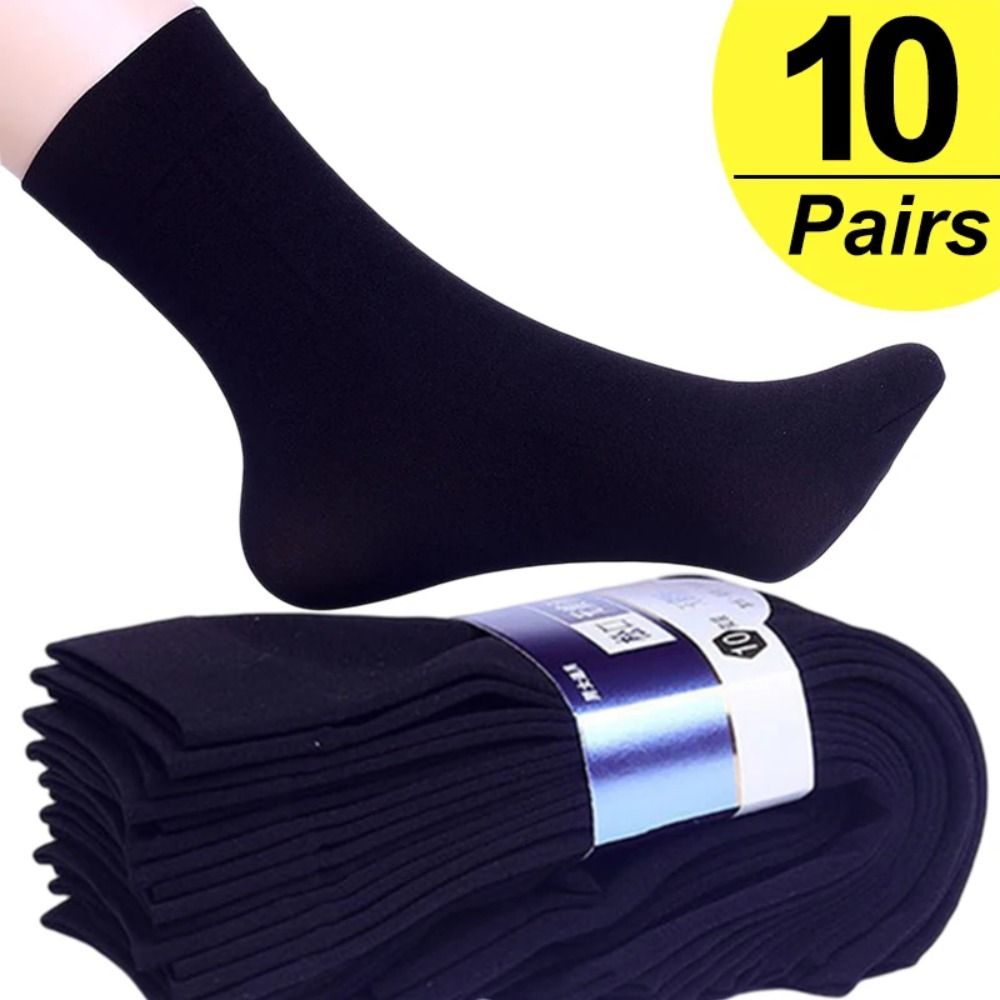 10pairs Casual Breathable Men  - Silk Sock Bamboo recension och pris