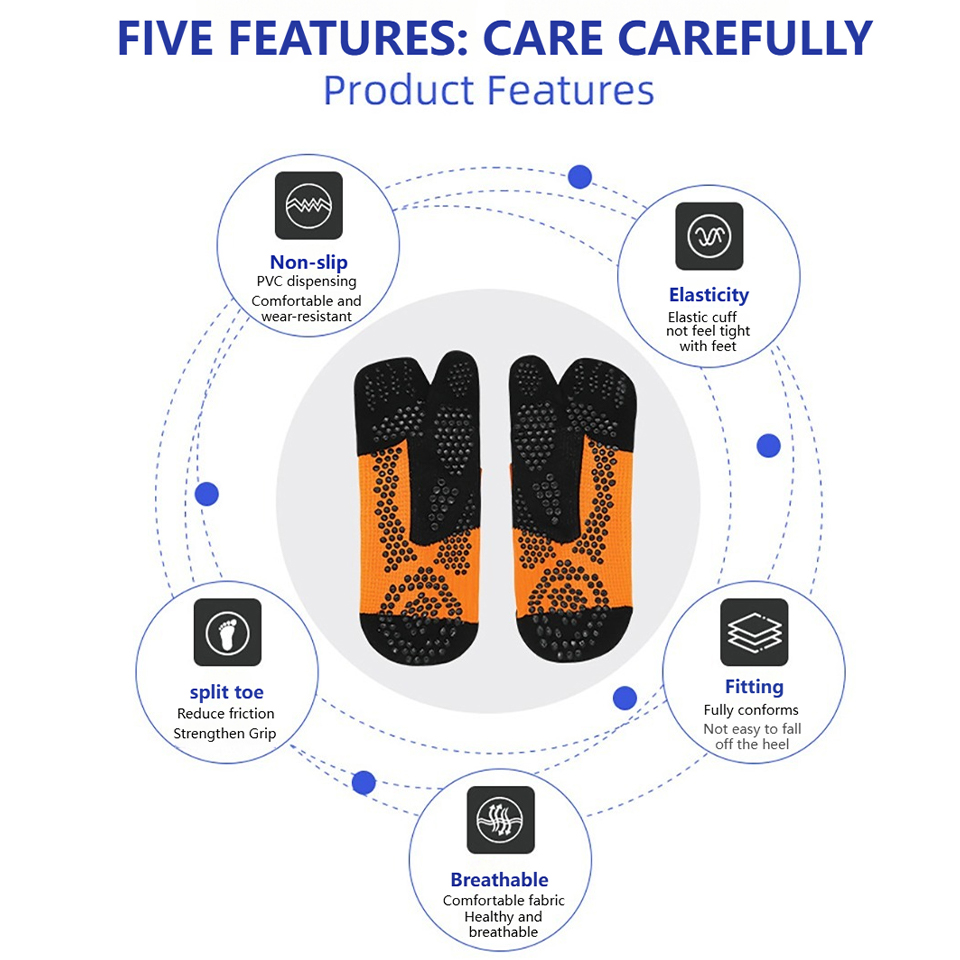 LOOGDEEL Two-toe Non-slip Sili - Toe Sock Split recension och pris