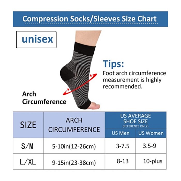 1pair Neuropathy socks,Ankle b - Ankle Brace Sock recension och pris