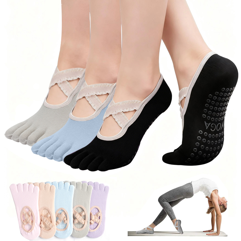 Ladies Non-Slip Pilates Socks  - No Show Sock Women recension och pris