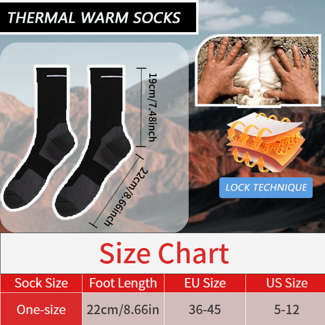 MuqiNush 1/2 Pairs Merino Wool - Wool Hiking Sock recension och pris
