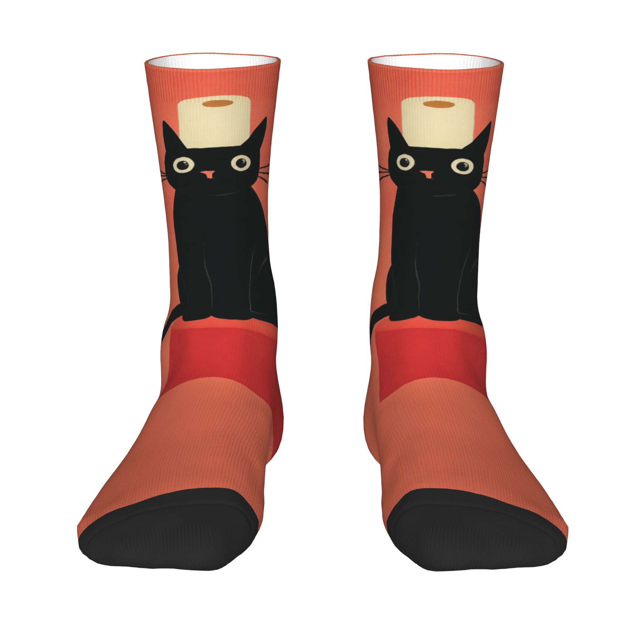 Custom Black Cat with Toilet P - Dress Sock Men recension och pris