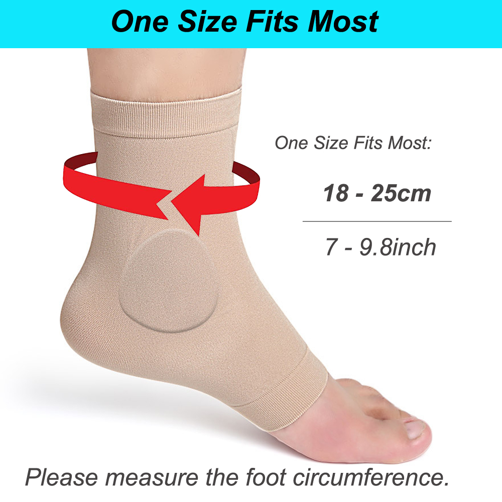 1Pair Boot Bumper Gel Pad Slee - Ankle Brace Sock recension och pris