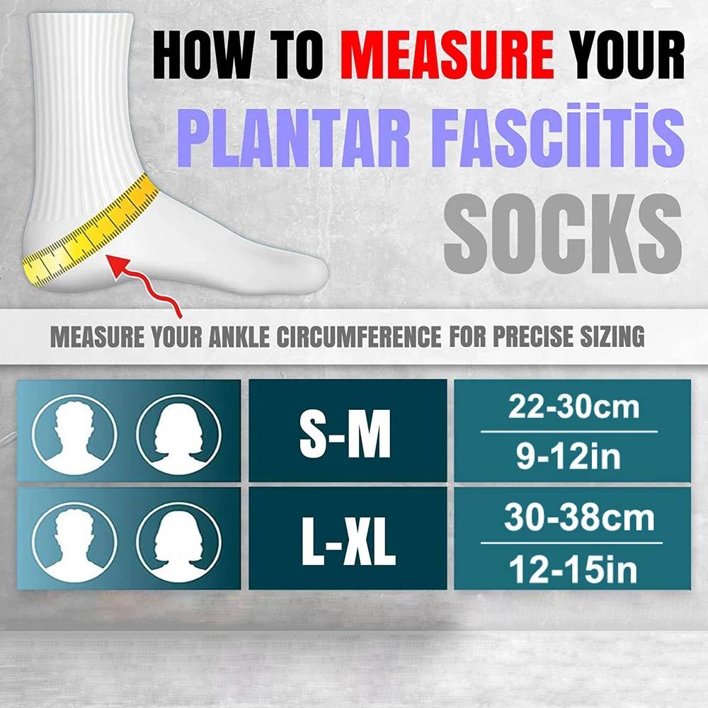 1Pair Plantar Fasciitis Compre - Ankle Brace Sock recension och pris