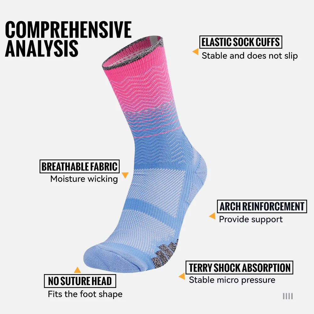 WRELS 1/2/3 Pairs Athletic Soc - Athletic Sock Cushion recension och pris