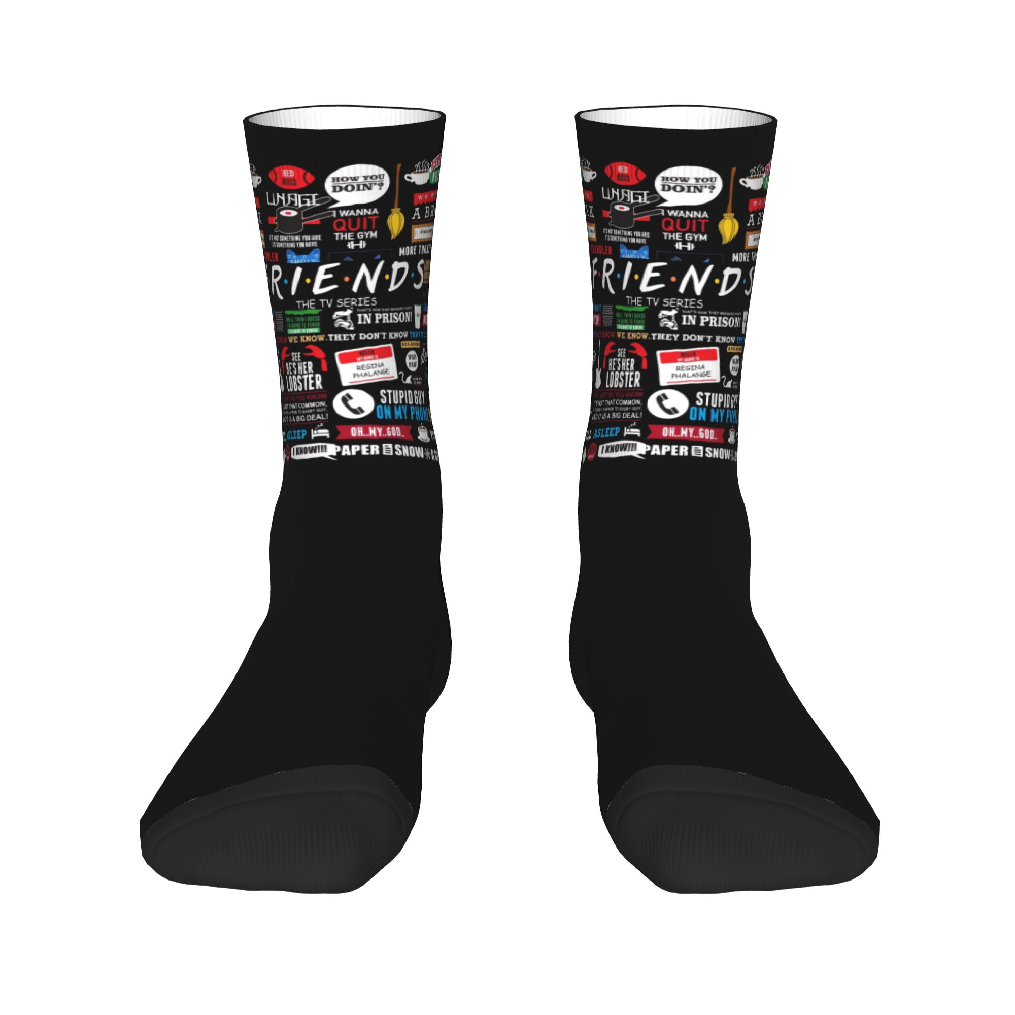Custom Cute Funny TV Show Frie - No Show Sock Women recension och pris